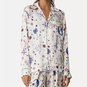 Le Stampe forte_forte Love Alchemy Satin Pajama Shirt